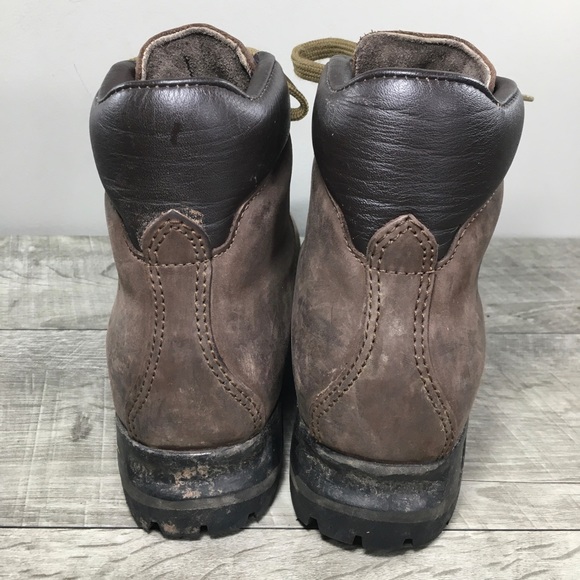 Raichle Womens 387 Made in Switzerland Hiking Hiker Brown Leather Boots Size 7.5 - Picture 7 of 11